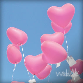 Herz-Luftballons für Ihre Hochzeit